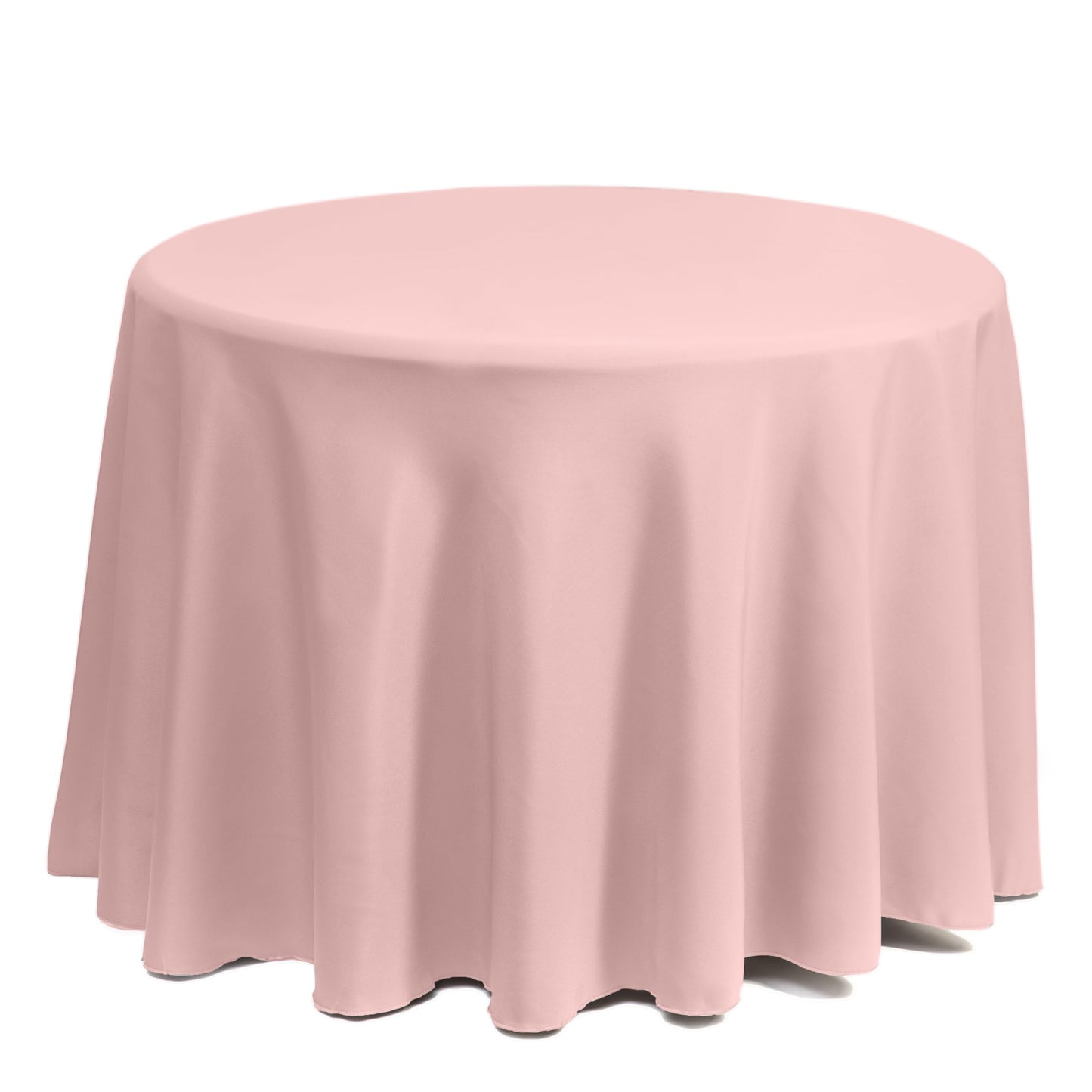 Stain and Wrinkle Resistant Fitable Pink Table Cloth 60 Inch Round, Reusable and Washable Polyester Fabric Table Covers for Party, Wedding and Banquet Decoration