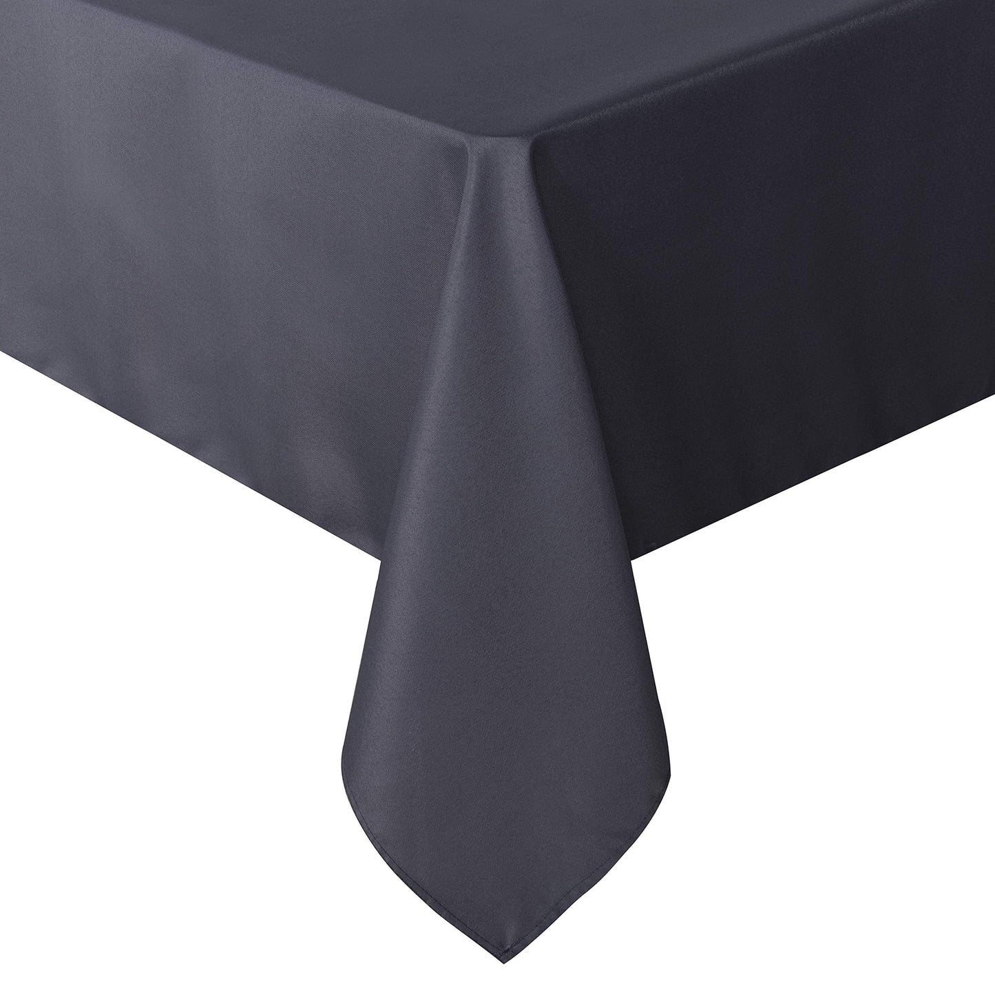 Stain and Wrinkle Resistant Fitable Gray Table Cloth Rectangle 52x70 Inch, Reusable and Washable Polyester Fabric Table Covers for Party, Wedding and Banquet Decoration